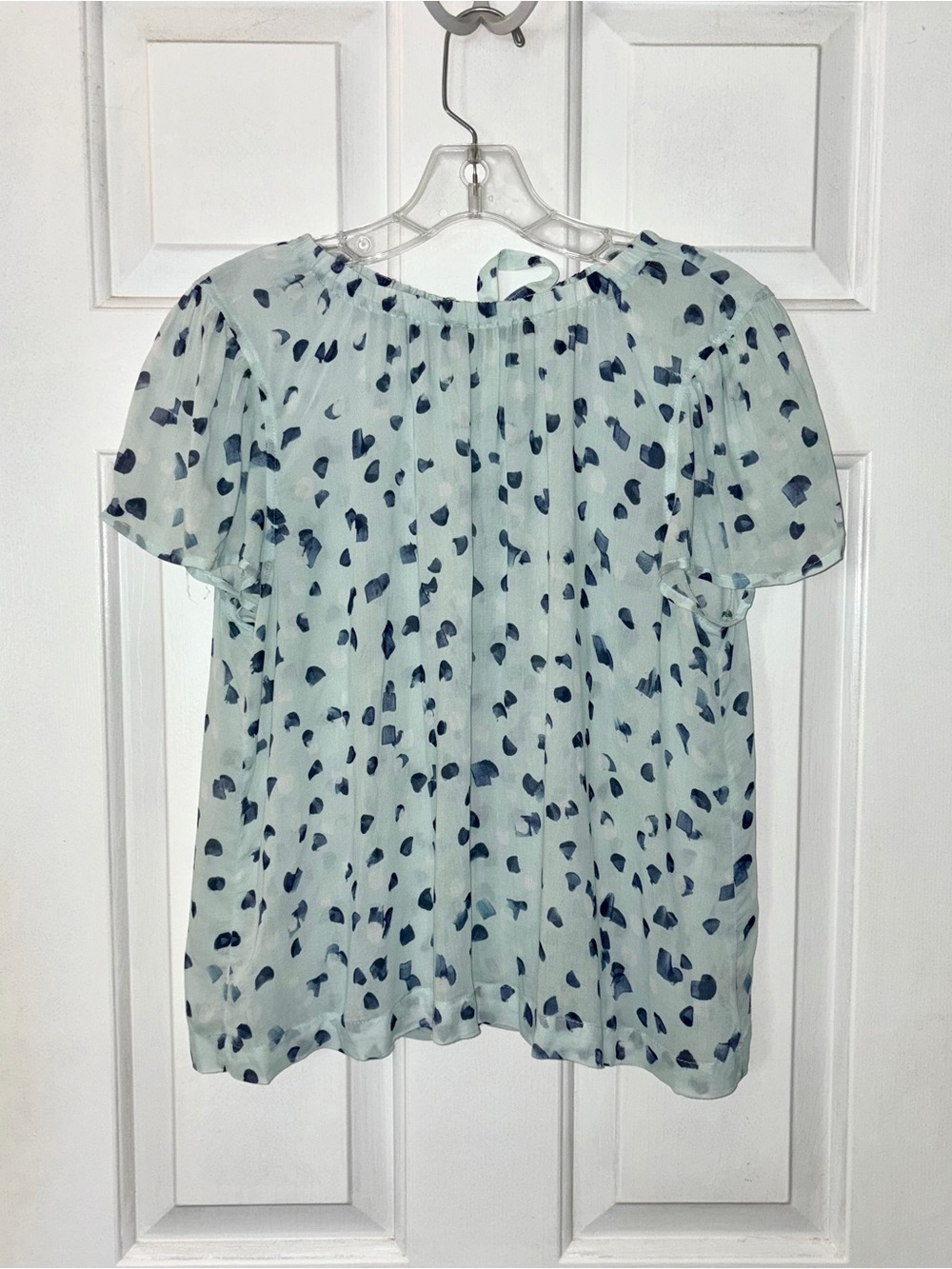 Bella Dahl Abstract Dot Mint Lightweight Cotton Top
